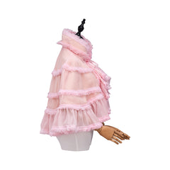 Pink Short Cape Cosplay Costume – Cute & Stylish Outfit for Cosplay Enthusiasts - Halloweez