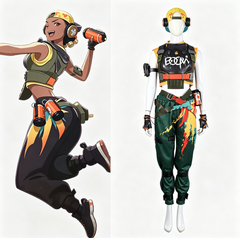 Yoru Cosplay Costume from VALORANT – Full Set with Mask, Gloves & Accessories