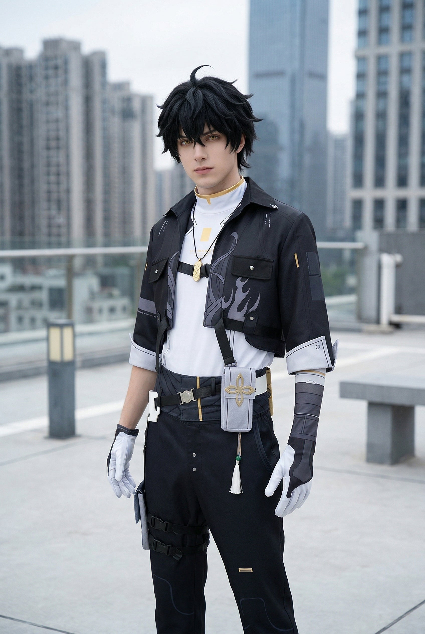 Men's Wuthering Waves Rover Cosplay Costume for Roleplay & Halloween by Halloweez - Halloweez