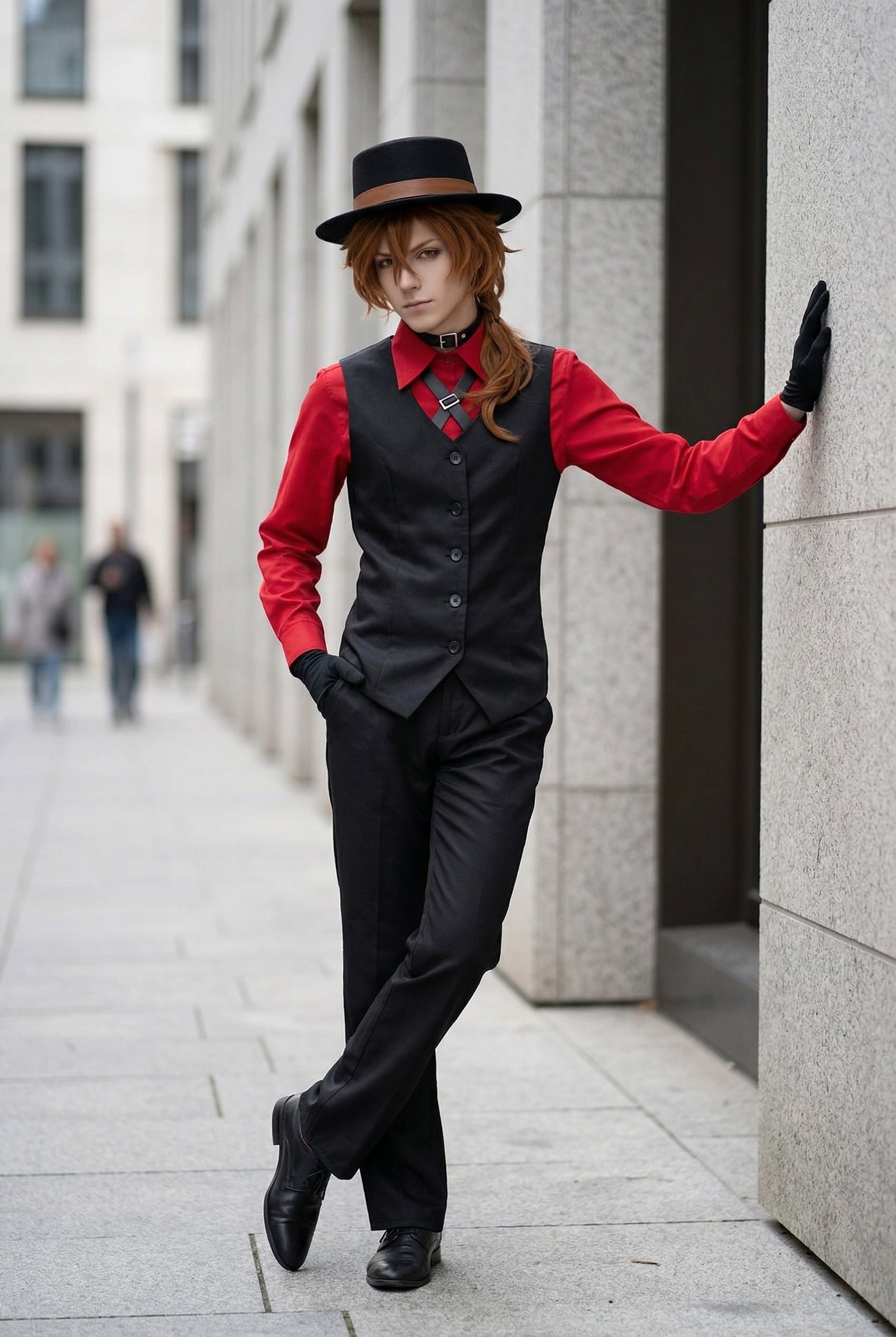 Bungo Stray Dogs BEAST Nakahara Chuuya IF Line Cosplay Costume Slim Waist Full Set Daily Outfit - Halloweez