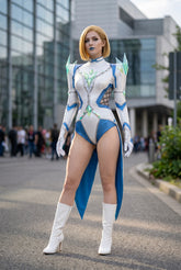 Marvel Rivals Emma Frost Cosplay Costume, White Queen Full Set Anime Game Outfit for Women Halloween Party Cosplay - Halloweez