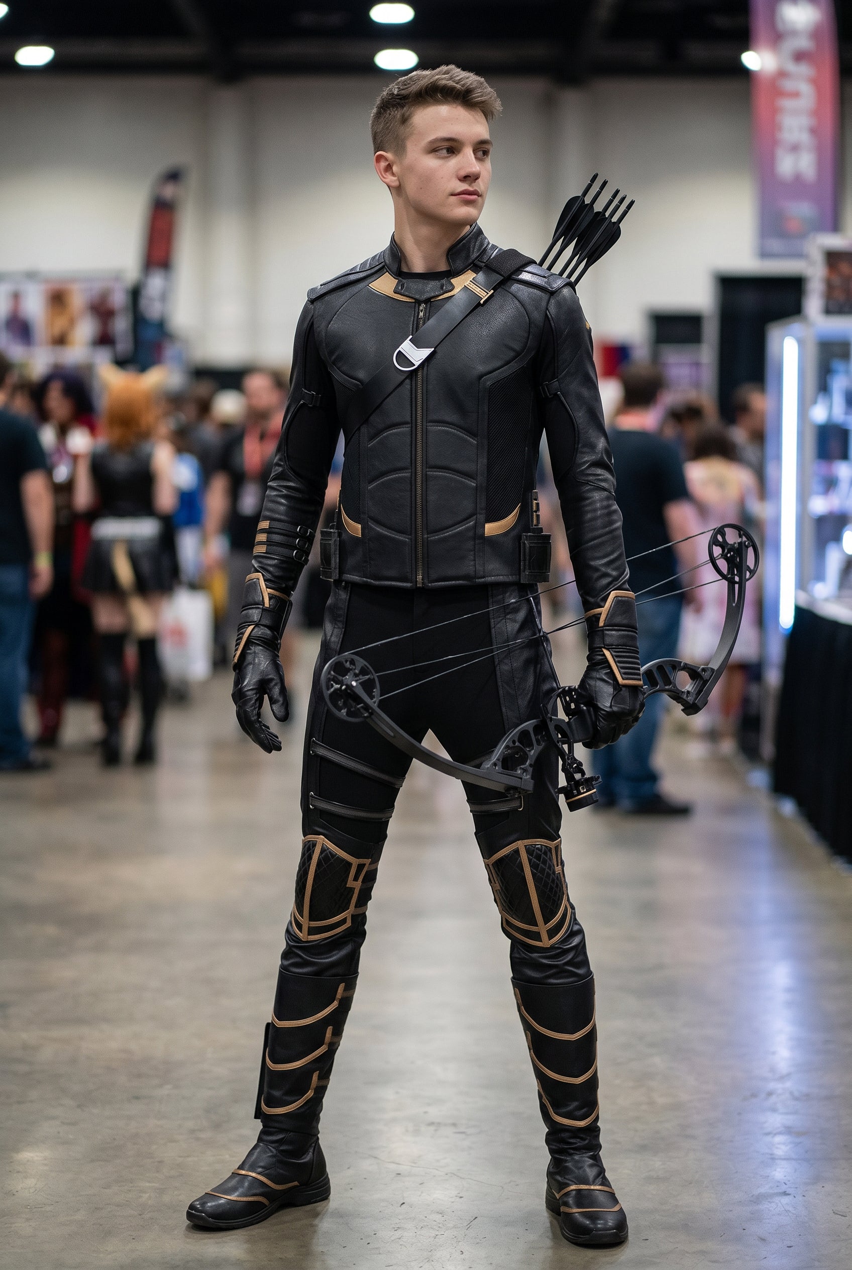 Avengers 4 Hawkeye Ronin Cosplay Costume, Samurai Style Warrior Outfit Full Set for Men - Halloweez