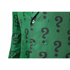 Halloweez Riddler Edward Nygma Green Costume for Men - Super Villain Fancy Dress - Halloweez
