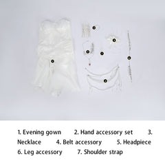 Path to Nowhere Crimson Banquet Full Costume Set - Villain Sin Themed Formal Attire