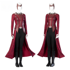 Scarlet Witch Wanda Cosplay Outfit, Doctor Strange in the Multiverse of Madness New Full Set Women Cosplay Costume for Halloween Party 二、英文关键词标签(15 个,逗号分隔) - Halloweez