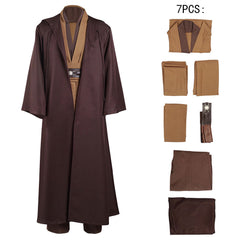 Obi-Wan Kenobi Cosplay Costume Star Wars Halloween Jedi Role Play Outfit - Halloweez