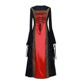 Elegant Halloweez Vintage Medieval Halloween Cosplay Costume - Gothic Witch Vampire Dress - Halloweez