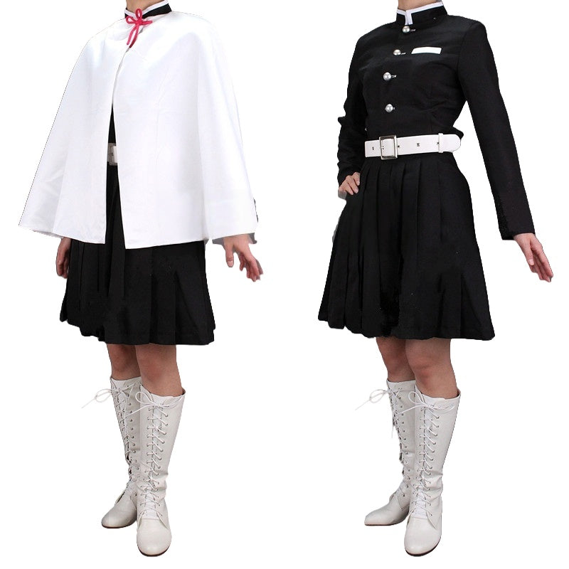 Kanao Tsuyuri Demon Slayer Corps Uniform Premium Cosplay Costume Set - Halloweez