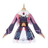 Halloweez - Yunjin Cosplay Costume with Lolita Robe, Hat, and Tights for Adult Women - Halloweez