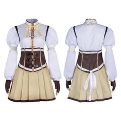 Magical Girl Madoka Cosplay Mami Tomoe Battle Costume Halloween Anime Role Play Set - Halloweez