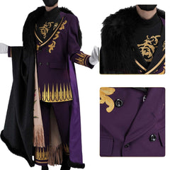 Tokyo Revengers AU Gray Valley Orchid Cosplay Costume with Fur Collar - Complete Cospaly Outfit for Anime Conventions - Halloweez