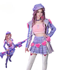 Halloweez Caitlyn Heartache & Heartthrob Cosplay Costume - Perfect for Valentine's Day and Halloween Parties - Halloweez