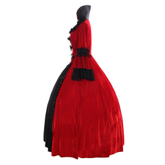 Elegant Halloweez Retro Floral Print Women's Dresses for Fall Winter Parties - Halloweez