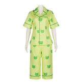 Misaka Mikoto Gekota Pajama Set - Summer Breathable Cosplay Costume - Halloweez