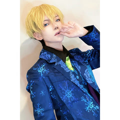 Halloweez Tokyo Anime Cosplay Costume - Chifuyu Matsuno Blue Tiger Snow 7Pcs Set for Halloween & Christmas - Halloweez