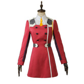 Halloweez Zero Two Cosplay Outfit - Darling in the Franxx Dress Uniform, Wig & Accessories for Women - Halloweez