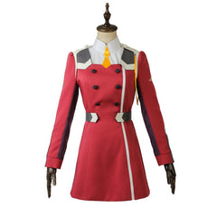 Halloweez Zero Two Cosplay Outfit - Darling in the Franxx Dress Uniform, Wig & Accessories for Women - Halloweez