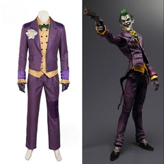 Manlu Yunxiao Arkham Asylum Joker Men's Cosplay Suit Halloween COSPLAY Costume Men - The Dark Knight Movie - Halloweez