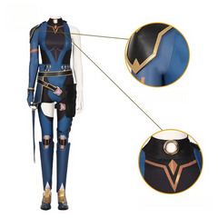 Valorant Reyna Cosplay Full Set, Game Character Reyna Costume Women, Halloween Party Outfit Full Cosplay Suit - Halloweez