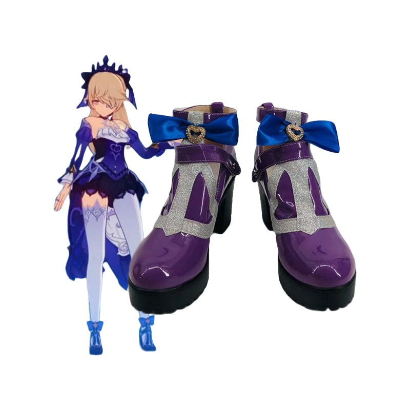 Genshin Impact Fischl Midnight Phantasmagoria Cosplay Shoes for 2D Comic Exhibition - Halloweez