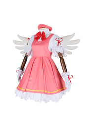 Cardcaptor Sakura Cosplay Costume - KINOMOTO SAKURA Red and White Battle Suit Lolita Dress - Halloweez