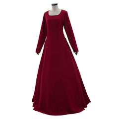 Elegant Halloweez Gothic Victorian Red Dress | Timeless Renaissance Prom Dress for Themed Events - Halloweez