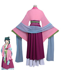 Lazy Cat Pharmacy Girl's Whisper Cosplay Costume - Ancient Chinese Hanfu Anime Outfit with Wig - Halloweez