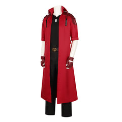 Devil May Cry 3 Dante Red Leather Jacket Cosplay Costume Halloween Outfit - Halloweez