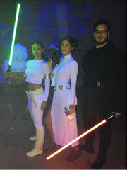 Star Wars Princess Leia Organa White Long Dress, Women's Cosplay Costume, Elegant Princess Gown for Movie Performance and Party - Halloweez
