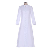 Elegant Woman Priest Cosplay Costume – Custom Long Pastor Uniform for Halloween & Carnival - Halloweez