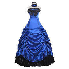 Elegant Halloweez Gothic Lolita Princess Ball Gown - Steampunk Style for Masquerade Events - Halloweez