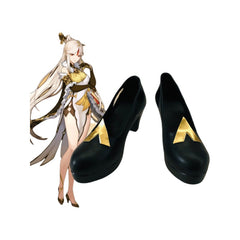 Genshin Impact Tianquan Ningguang COS Shoes Anime High Heels for Cosplay - Halloweez