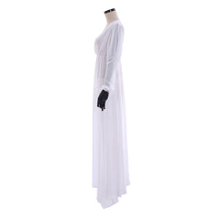 Elegant Halloweez Women's V-neck Long Sleeved A-LINE Evening Gown - Halloweez