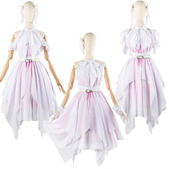 Hasunosora Murano Sayaka Yugiri Tsuzuri Anime Cosplay Gradient Irregular Dress - Halloweez