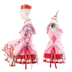 Uma Musume Pretty Derby Air Shakur Halloween Pink Zombie Cosplay Costume Dress - Halloweez