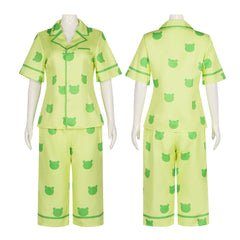 Misaka Mikoto Gekota Pajama Set - Summer Breathable Cosplay Costume - Halloweez