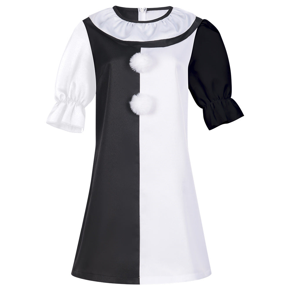 Spooky Halloween Christmas Killer Clown Cosplay Costume Set - Halloweez