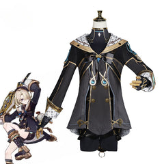 Halloweez Fontaine Freminet Cosplay Costume for Women - Magician Uniform with Hat for Halloween Parties - Halloweez
