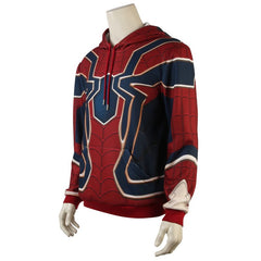 Halloweez Iron Spider Hoodie Sweatshirt - Spiderman Cosplay Costume from Infinity War - Halloweez