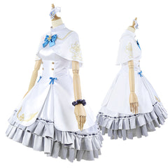 Blue Archive Mika Kaden Anime Cosplay Costume Lace Hem Skirt Cape Top Niche Outfit - Halloweez