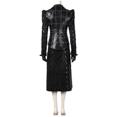 Halloweez Cruella Deville Women's Halloween Costume with Black Leather Jacket and Wig - Halloweez