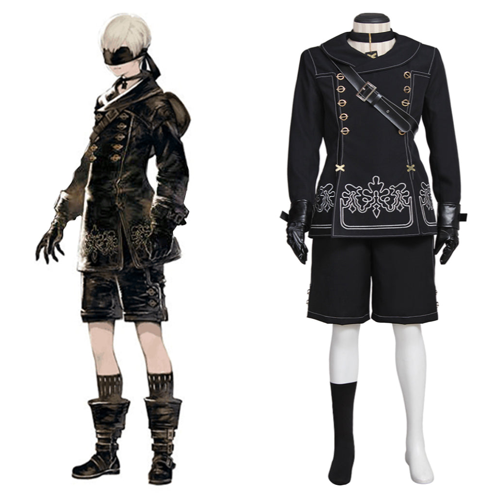 Halloweez NieR Automata 9S Cosplay Costume - YoRHa No.9 Type S Uniform Full Set - Halloweez