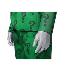 Halloweez Riddler Edward Nygma Green Costume for Men - Super Villain Fancy Dress - Halloweez