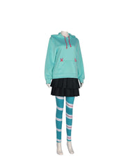 Animation Wreck-It Ralph 2 Vanellope von Schweetz Cosplay Costume Hoodie for Girls and Children - Halloweez