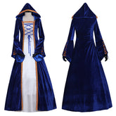 Elegant Medieval Retro Southern Dress for Women's Halloween Cosplay - Noble Robe with Bell Sleeves - Halloweez