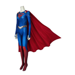Halloweez Supergirl Season 5 Kara Zor-El Cosplay Jumpsuit with Cape - Halloweez