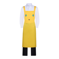 Kunagi Cat Cafe Staff Cosplay Costume - Live Dead Meow Night Anime Cosplay Outfit with Apron for Halloween Party - Halloweez