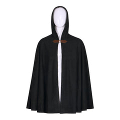 Medieval Deer Suede Cloak Halloween Vintage Battle Warrior Magic Robe Cosplay Costume - Halloweez