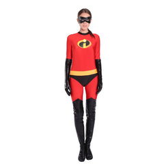 The Incredibles Elastigirl Cosplay Costume Family Halloween Outfit Stretchy Superhero Suit - Halloweez