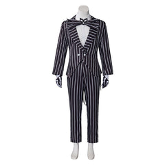 Halloweez Jack Skellington Cosplay Costume - Stylish Halloween Jacket & Pants Set - Halloweez